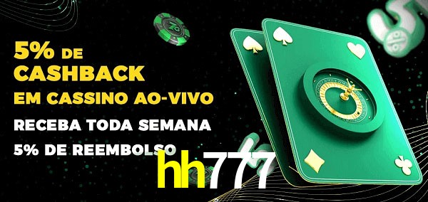 Promoções do cassino ao Vivo hh777